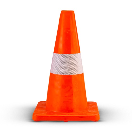 Κώνος Οδικής Σήμανσης PVC 45cm