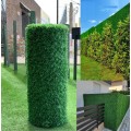 Galvanized Fence with Synthetic Grass