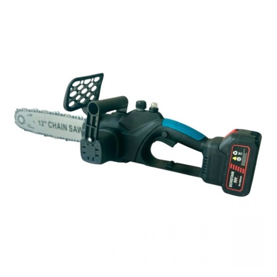 Αλυσοπρίονο Μπαταρίας BOSTAIN με Λάμα 30εκ 12'' 2 Μπαταρίες 8Ah 1400 Watt Brushless Με Αυτόματη Λίπανση