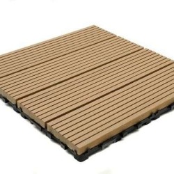 DECK-WPC Πλακάκι Δαπέδου OAK NAT Πάχος 1,20cm x Πλάτος 30cm x Μήκος 30cm Τιμή ανά Τεμάχιο
