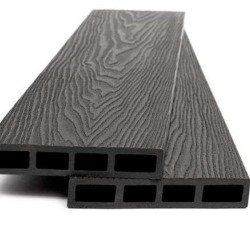 WPC Περίφραξης 3D Νερά ΝΕΑΣ ΓΕΝΙΑΣ Dark GREY 9050 Πάχος 2,00cm x Πλάτος 12,00cm x Μήκος 3,60m Τιμή ανά Τεμάχιο