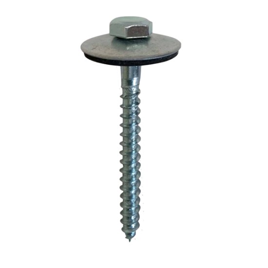 Βίδα για Πολυκαρβονικό με Ροδέλα 38mm και Φλάντζα