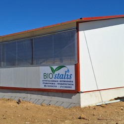 Προβατοστάσιο Αμφικλινές Θερμοκηπιακού Τύπου 12μ Χ 30μ με ύψος 4,5μ με Απαλλαγή Οικοδομικής Άδειας με Χώρο Αποθήκης και Αλμεκτηρίου