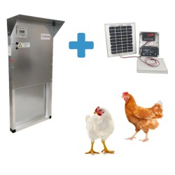 Πακέτο Αυτόματη Πόρτα για Κοτέτσι 30X30εκ & Φωτοβολταικό