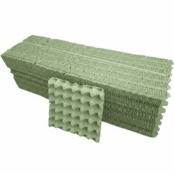 Παλέτα 3840 τεμάχια από Χάρτινες Αυγοθήκες των 30 αυγών DENTAS για Μέγεθος Αυγών Large σε ΓΚΡΙ ή Πράσινο Χρώμα (Τιμή 0,145/τεμάχιο)