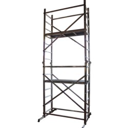 Σκαλωσιά Αλουμινίου AC400M Πλατφόρμα 1,5μΧ0,5μ Υψος Πλατφόρμας 3μ Υψος εργασίας 4,5 μ (palAC200 +2 τεμ palAC300) 