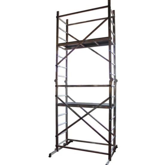 Σκαλωσιά Αλουμινίου AC400M Πλατφόρμα 1,5μΧ0,5μ Υψος Πλατφόρμας 3μ Υψος εργασίας 4,5 μ ( palAC200 +2 τεμ palAC300 ) 