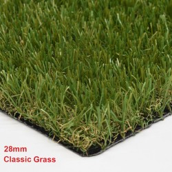 Συνθετικός Χλοοτάπητας 28mm Classic Grass με UV 6 χρόνια Εγγύηση σε Πλάτος 2μ ή 4μ +2€ για κατω από 25 μ