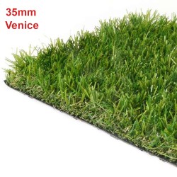 Συνθετικός Χλοοτάπητας 35mm Venice Ολλανδίας Δίχρωμο με Καφέ Ινα με UV 7 χρόνια εγγύηση 4μ πλάτος (Τιμή ανά τ.μ. για Ελάχιστη Παραγγελία 120τμ)