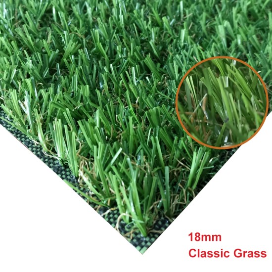 Συνθετικός Χλοοτάπητας 18mm Classic Grass με UV 6 χρόνια Εγγύηση σε Πλάτος 2μ ή 4μ +2€ για κατω από 25 μ Συνθετικός Χλοοτάπητας 18mm Classic Grass με UV 6 χρόνια Εγγύηση σε Πλάτος 2μ ή 4μ +2€ για κατω από 25 μ
