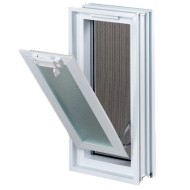 Παράθυρο Βινυλίου Αντί 2 Υαλότουβλων με Εξωτερική Διάσταση: 38,4×18,9cm Κάθετο Αμερικάνικης Κατασκευής Αποστολή από την Αποθήκη Θεσσαλονίκης