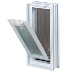 Παράθυρο Βινυλίου Αντί 2 Υαλότουβλων με Εξωτερική Διάσταση: 38,4×18,9cm Κάθετο Αμερικάνικης Κατασκευής Αποστολή από την Αποθήκη Θεσσαλονίκης