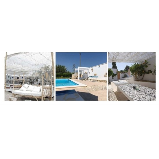 Δίχτυ Σκίασης Παραλλαγής "SNOW" 120gr/m2 ΛΕΥΚΟ 2μ Χ 6μ