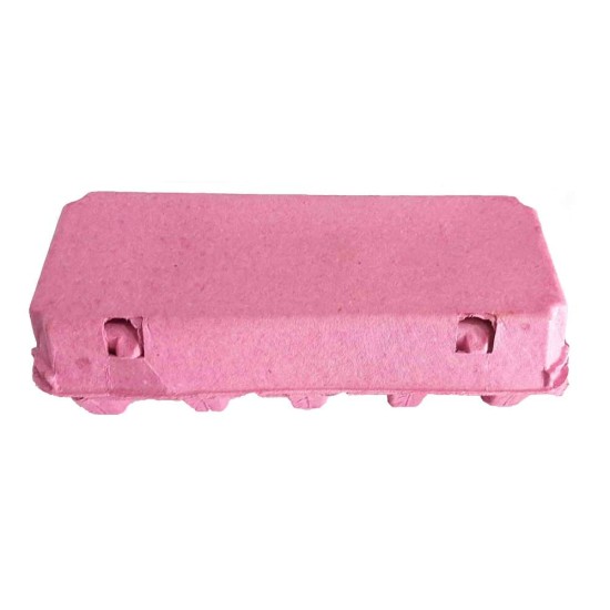 Χάρτινες Θήκες 10 αυγών με καπάκι ΡΟΖ κάθε δέμα έχει μέσα 60τεμ. Dentas