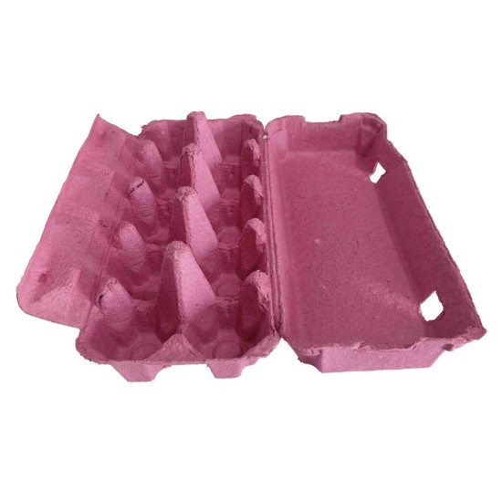 Χάρτινες Θήκες 10 αυγών με καπάκι ΡΟΖ κάθε δέμα έχει μέσα 60τεμ. Dentas