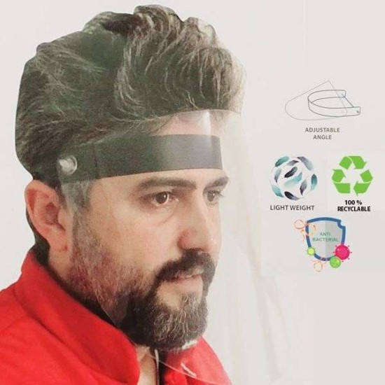 Μάσκα Διαφανής Επαναχρησιμοποιήσιμη Προστασίας Προσώπου