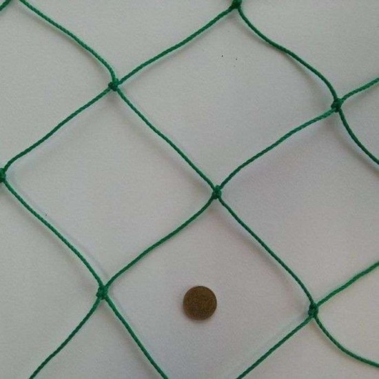 Δίχτυ περίφραξης γηπέδου ΠΡΑΣΙΝΟ Ρόμβος Φ2,8 χιλ, 8,5 Χ 8,5 εκατ μάτι, Διάσταση  6μ Χ 25μ