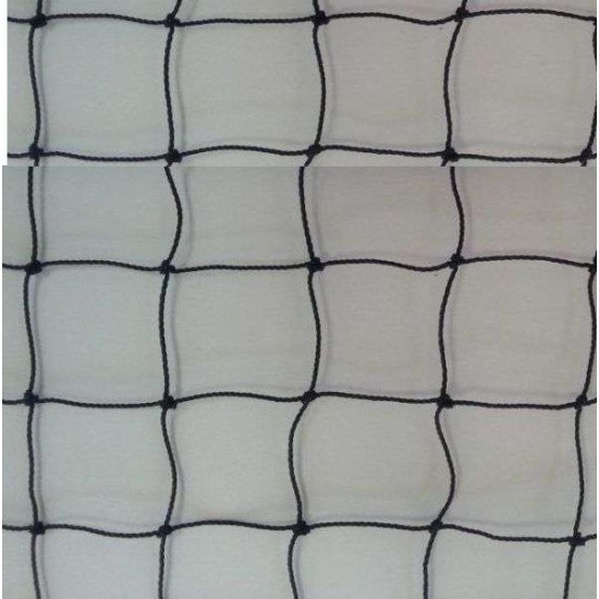 Δίχτυ περίφραξης γηπέδου Φ3 χιλ μάτι με τετράγωνο μάτι 11 Χ 11 πράσινο, ραμμένο περιμετρικά, με σχοινί