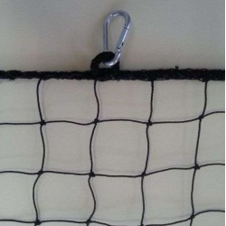 Δίχτυ διαχωρισμου γηπέδου Φ2 χιλ, 4,5 Χ 4,5 εκατ μάτι, Διάσταση  35,5μ Χ 1,85 τετράγωνο με γαντζάκια Πρασινα