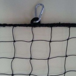 Δίχτυ διαχωρισμου γηπέδου Φ2 χιλ, 4,5 Χ 4,5 εκατ μάτι, Διάσταση  35,5μ Χ 1,85 τετράγωνο με γαντζάκια Πρασινα