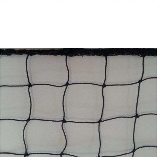 Δίχτυ εκτόνωσης γηπέδου Φ3 χιλ, 11 Χ 11 εκατ μάτι, ΠΡΑΣΙΝΟ, Διάσταση 4Χ22 ραμμένο πλάγια με μολυβόσχοινο και γαντζάκια