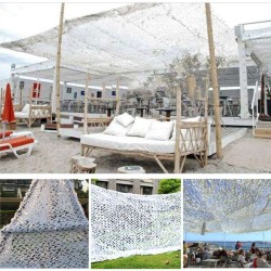 Δίχτυ Σκίασης Παραλλαγής Λευκό Γκρι με Περιμετρικό ΣΧΟΙΝI 5 mm 80% Σκίαση "URBAN" 2μ Χ 3μ