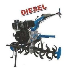 Σκαπτικό Βενζίνης Hyundai, 5 HP, 100cm Φρέζα, 2+1 Ταχύτητες,  χειρόμιζα και κινητήρα DIESEL
