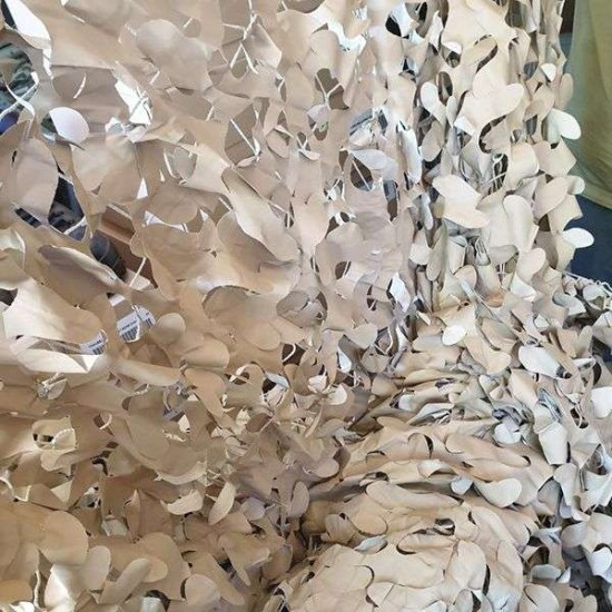 Δίχτυ Σκίασης Παραλλαγής Ερήμου Βρετανικού Στρατού με ενσωματωμένο  ΣΥΡΜΑΤΟΣΧΟΙΝΟ 4μΧ4μ 