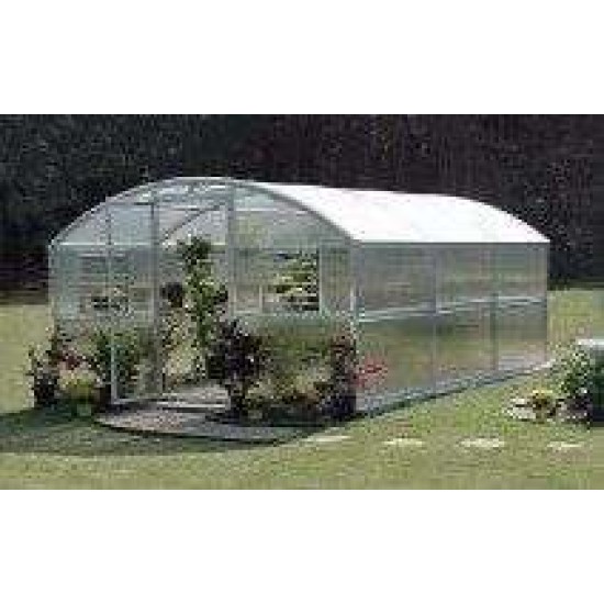 Θερμοκήπιο με κάλυψη από Γυαλί ή Πολυκαρβουνικό,  Διάστασης 3m X 6m  18 Τ.Μ.