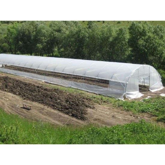 Θερμοκήπιο Τύπου Τούνελ Διάστασης 9Χ100  900 Τ.Μ. με Ηλεκτρικά Πλευρικά Παράθυρα και Αυτοματοποιημένο Έλεγχο Υρασίας και Θερμοκρασίας