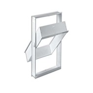 Μεταλλικό Παράθυρο για 2 Υαλότουβλα 19Χ19cm Γερμανικής Κατασκευής Αποστολή από την Αποθήκη Θεσσαλονίκης (Εξωτερική Διάσταση 21,7×43,5cm)