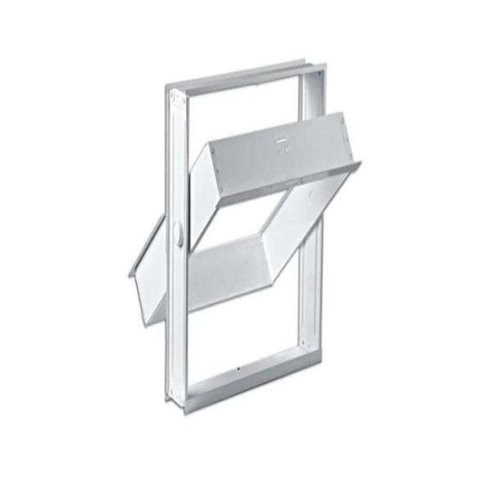 Μεταλλικό Παράθυρο για 2 Υαλότουβλα 19Χ19cm Γερμανικής Κατασκευής Αποστολή από την Αποθήκη Θεσσαλονίκης (Εξωτερική Διάσταση 21,7×43,5cm)
