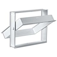 Μεταλλικό Παράθυρο για 1 Υαλότουβλο 24Χ24cm Γερμανικής Κατασκευής Αποστολή από την Αποθήκη Θεσσαλονίκης (Εξωτερική Διάσταση 26,7×28,5cm)