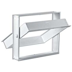 Μεταλλικό Παράθυρο για 1 Υαλότουβλο 24Χ24cm Γερμανικής Κατασκευής Αποστολή από την Αποθήκη Θεσσαλονίκης (Εξωτερική Διάσταση 26,7×28,5cm)