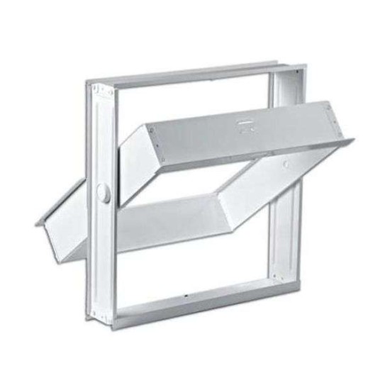 Μεταλλικό Παράθυρο για 1 Υαλότουβλο 19Χ19cm Γερμανικής Κατασκευής Αποστολή από την Αποθήκη Θεσσαλονίκης (Εξωτερική Διάσταση 21,7×23,5cm)