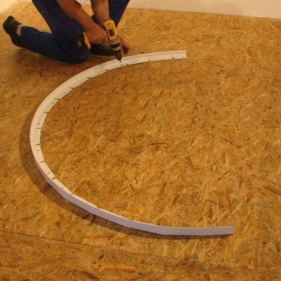 Οδηγός για Καμπύλο Τοίχο PVC 2.6 μέτρων Λευκό Οδηγός για Καμπύλο Τοίχο PVC 2.6 μέτρων Λευκό