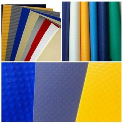 Μουσαμάς PVC 650gr Κομπλέ με Μηχανισμό Άξονα και Αντίβαρο Ριντό έως 6 μέτρα Μήκος