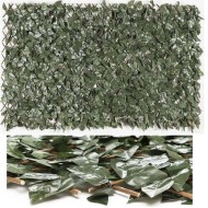 Συνθετική φυλλωσιά Διακοσμητική Πτυσσόμενη Πράσινη σαν Φυσική, πλεγμένη σε Ξύλινο πτυσσόμενο καφασωτό 1μ Χ2 μ 