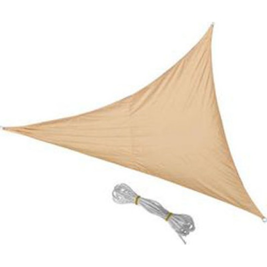 Αντηλιακό Δίχτυ Σκίασης Μπέζ της Αμμου ΤΡΙΓΩΝΙΚΟ με Κρίκους στις 3 πλευρές 135 γρ 3,6μ*3,6μ*3,6μ Αντηλιακό Δίχτυ Σκίασης Μπέζ της Αμμου ΤΡΙΓΩΝΙΚΟ με Κρίκους στις 3 πλευρές 135 γρ 3,6μ*3,6μ*3,6μ