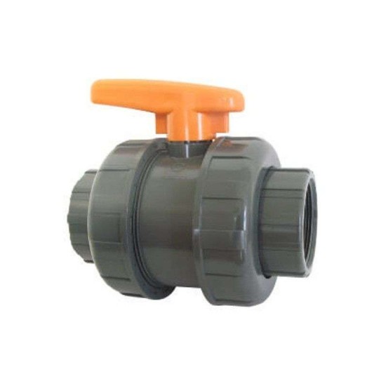 ΒΑΝΑ ΣΦΑΙΡΙΚΗ ΒΙΔΩΤΗ u-PVC 1/2" x 1/2" 16atm