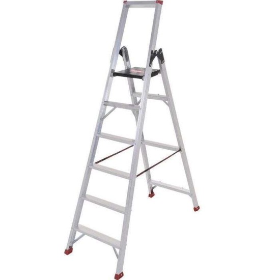 Σκάλα Αλουμινίου Επαγγελματική Steady 4+1 Σκαλοπάτια Υψος 1,73 μέτρα