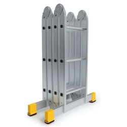 Σκάλα Αλουμινίου Πολλαπλών Χρήσεων Multiladder 4 Χ 3 Σκαλιά Υψος 3,70 μέτρα, Με Πλατφόρμα