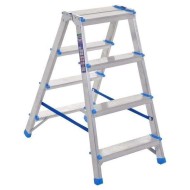 Σκαλοσκαμπό Αλουμινίου Με Σκαλοπάτια από 2 Πλευρές (4+4 ΣΚΑΛΙΑ) Hobby