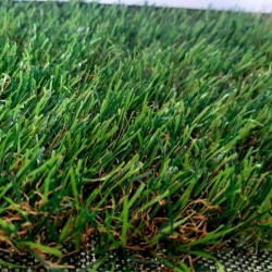 Συνθετικός Χλοοτάπητας 25mm Super Grass 2m X 25m 14700 ίνες/τμ με Διπλό Πέλος και Βάση από Καουτσούκ