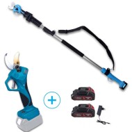 Κλαδευτικό Ψαλίδι Κλαδέματος με Κοπή 40mm & ΚΟΝΤΑΡΟΠΡΙΟΝΟ 2,1μ με 2 Μπαταρίες 6Α και Δώρο μια Λεπίδα