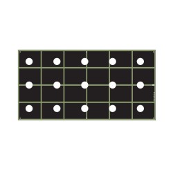 Εδαφοκάλυψη Υφαντή 1μ X 25μ με όπες ανα 20 πόντους, 25 ποντους οι γραμμες  Για Αντίδι, Μαρούλι, Σαλάτα 