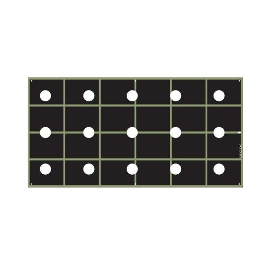 Εδαφοκάλυψη Υφαντή 1μ X 25μ με όπες ανα 20 πόντους, 25 ποντους οι γραμμες  Για Αντίδι, Μαρούλι, Σαλάτα  