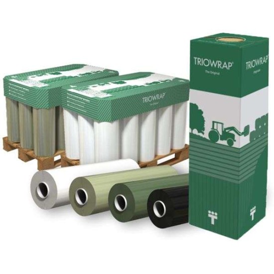 Ναιλον Φιλμ Ενσιρωσης Strech Film TrioWrap λευκο 25mic, 75cm x 1500m Ναιλον Φιλμ Ενσιρωσης Strech Film TrioWrap λευκο 25mic, 75cm x 1500m
