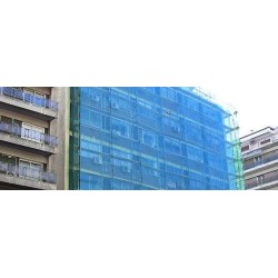 Δίχτυ Προστασίας Σκαλωσιάς Μπλέ Ε60 60% Σκίαση 3,20μ Χ 100μ 