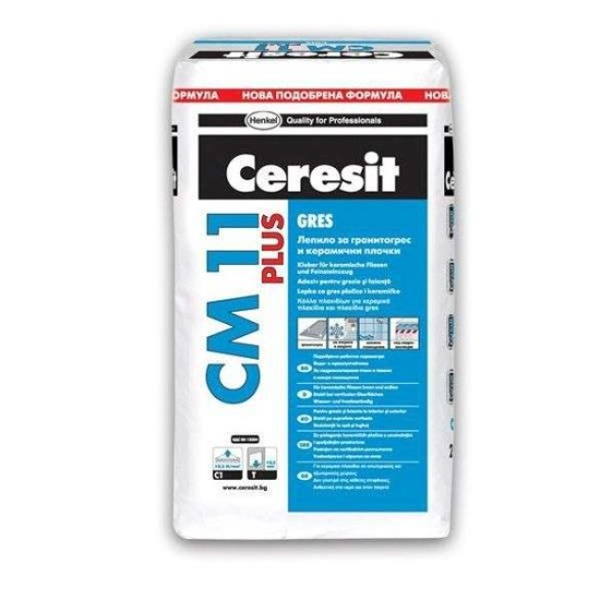 Κόλλα Πλακιδίων Γερμανική Ceresit CM 11 PLUS 25 kg Κατηγορία C1T